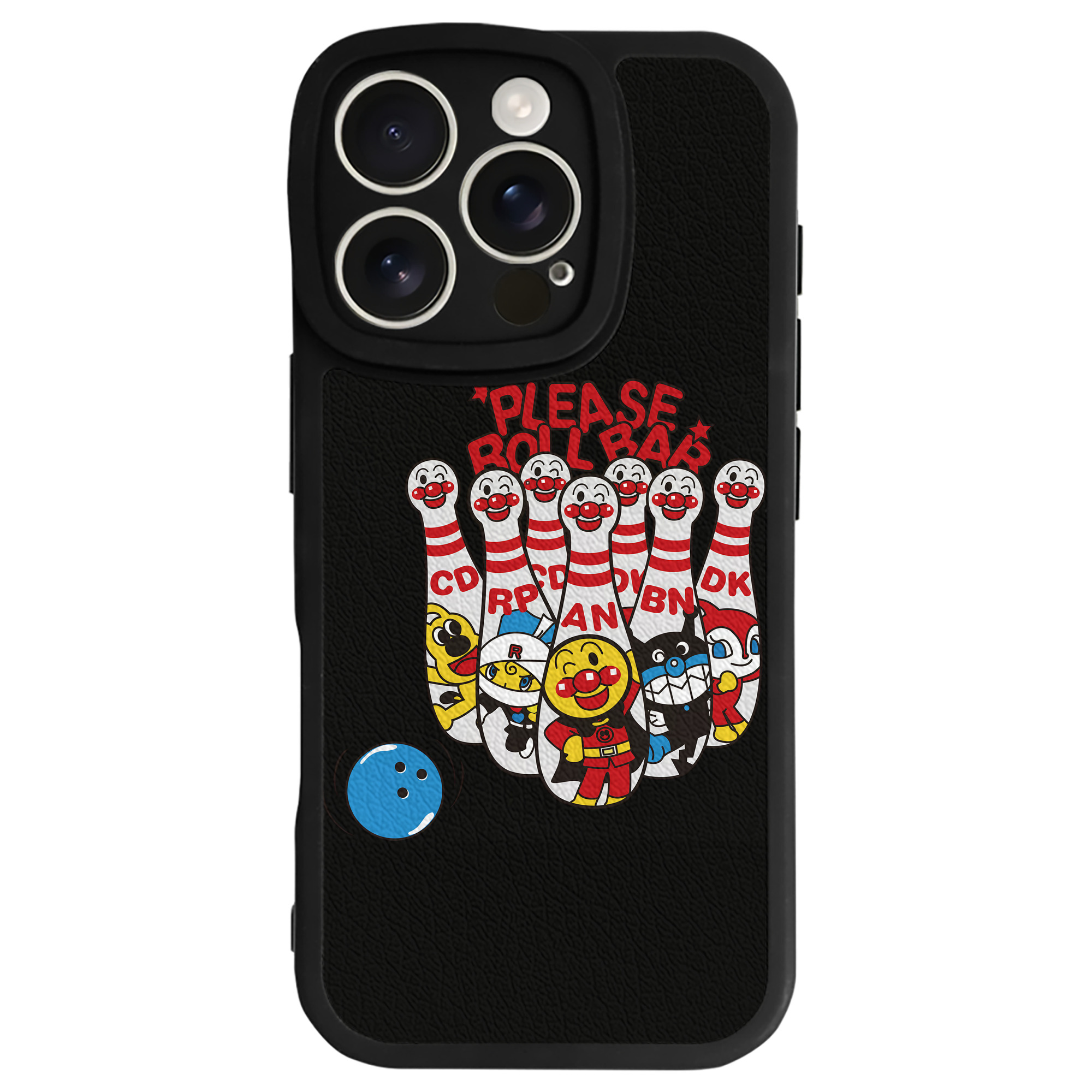 （画像用） アンパンマン Anpanman 【iPhone 16シリーズ対応】シリコンスマホケース（レザー調） 材質：シリコン